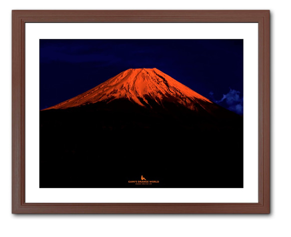 【A3サイズ】ORANGE FUJI MOUNTAIN（オレンジ富士山）