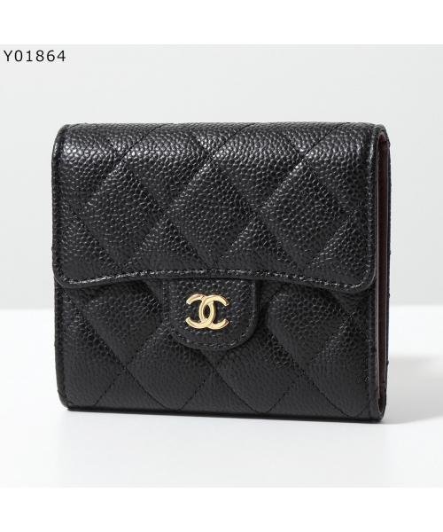 CHANEL 二つ折り財布 AP0231 MATELASSE【保存袋B】