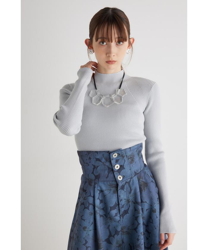 リエンダ/ウォッシャブルH/N 2way Knit TOP