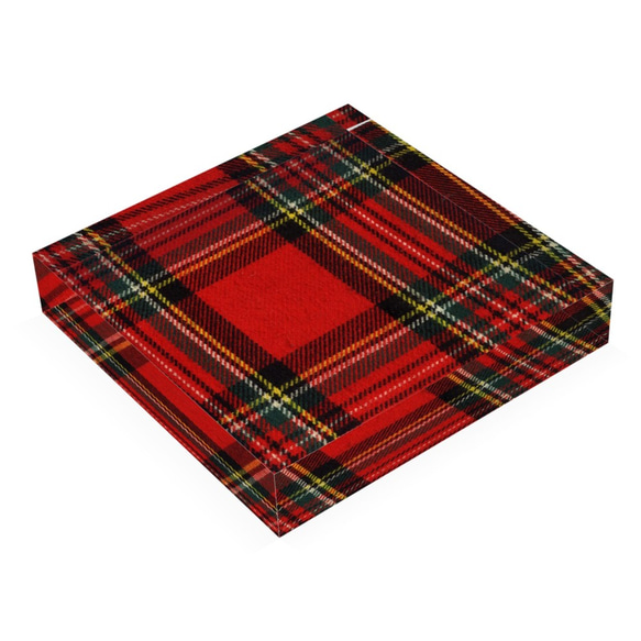 アクリルブロック tartan01