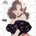 original sticker « no.1765 »     //     人物ステッカー オリジナルステッカー オリジナル人物ステッカー ステッカー cotton melody