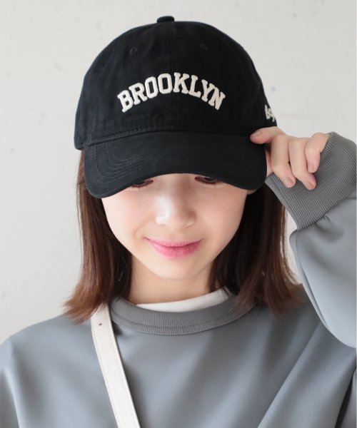 【MAISON BREEZE】BROOKLYN キャップ 帽子 ロゴ 刺繍 コットン100% コットンキャップ シンプル カジュアル　KNF039