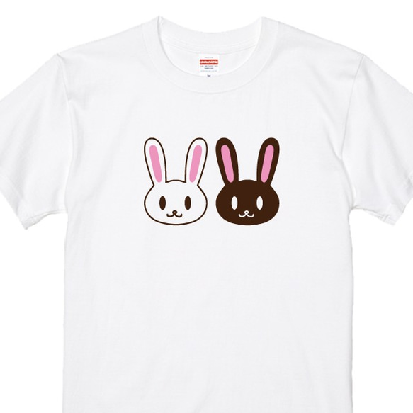 ツインうさぎTシャツ Tシャツカラー全3色