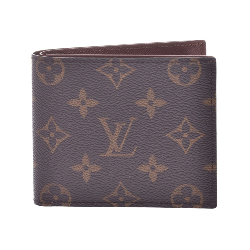 LOUIS VUITTON ルイヴィトン モノグラム ポルトフォイユ マルコNM ブラウン M62288 メンズ モノグラムキャンバス 二つ折り財布 未使用 