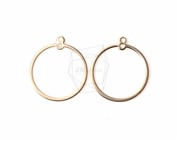 PDT-989-MG【2個入り】アイレットフープペンダント,Simple Eyelet Hoop Pendant