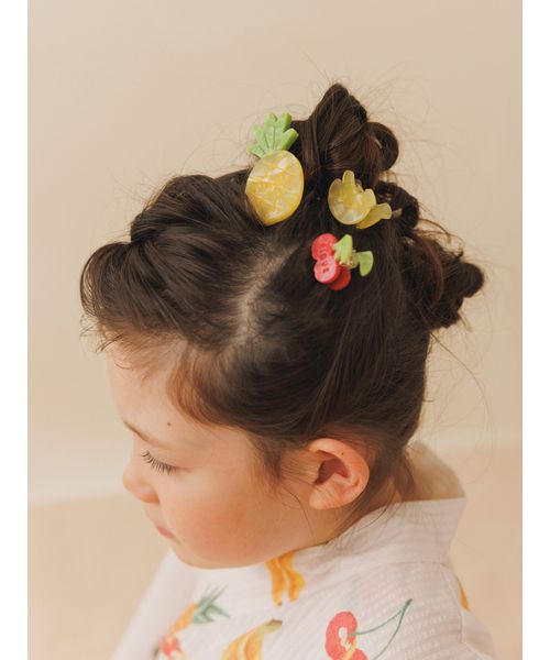 gelato pique Kids＆Baby/【KIDS】フルーツヘアゴム＆ミニクリップセット