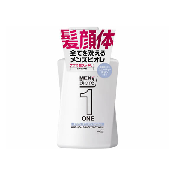 KAO メンズビオレ ONE オールインワン全身洗浄料 フルーティ 本体480mL FC36987