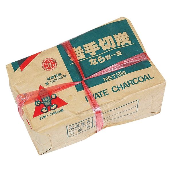 昭光物産(株) 岩手木炭 3kg詰 黒炭 切炭 591763 1セット(6袋)（直送品）