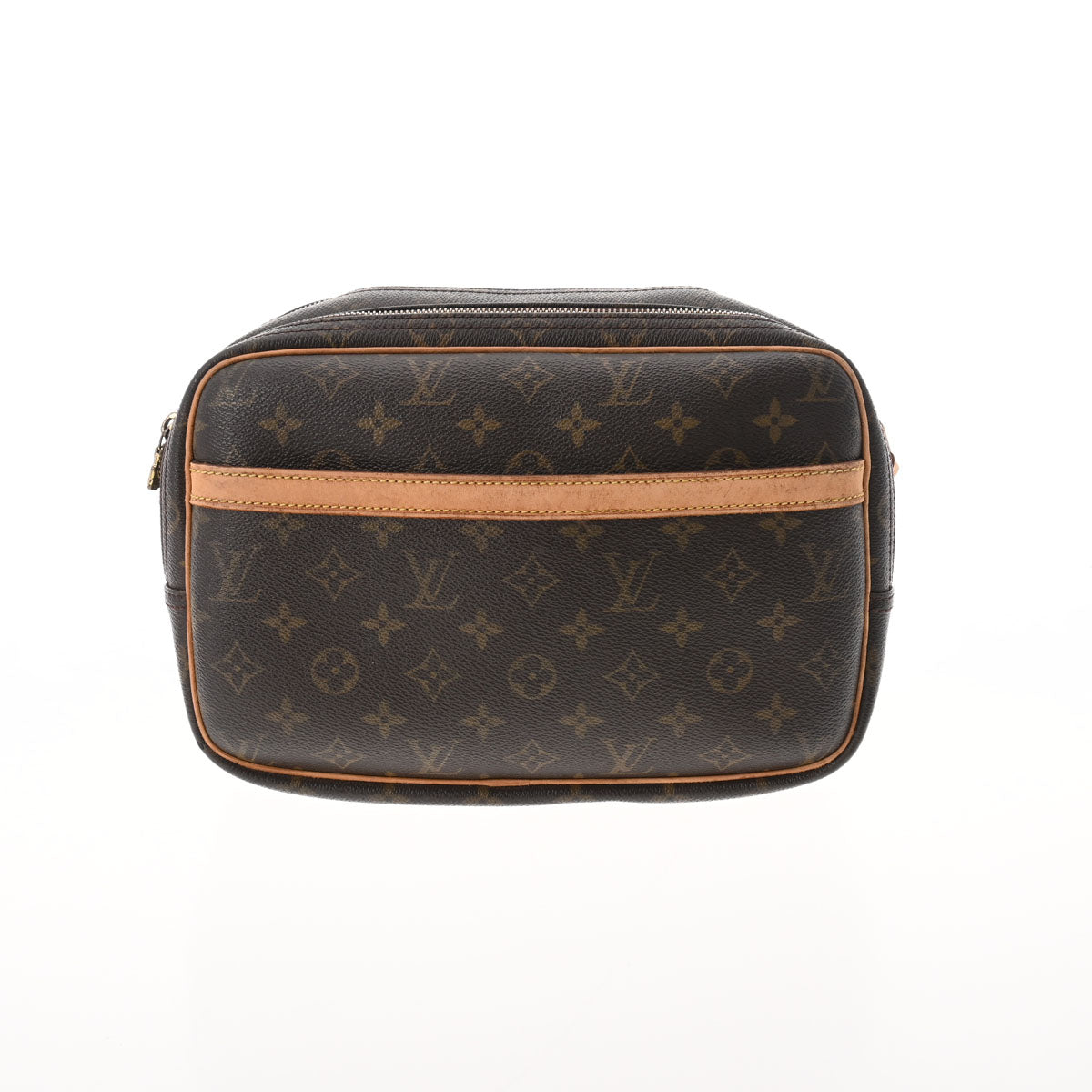 LOUIS VUITTON ルイヴィトン モノグラム リポーター PM ブラウン M45254 ユニセックス モノグラムキャンバス ショルダーバッグ Bランク 中古 