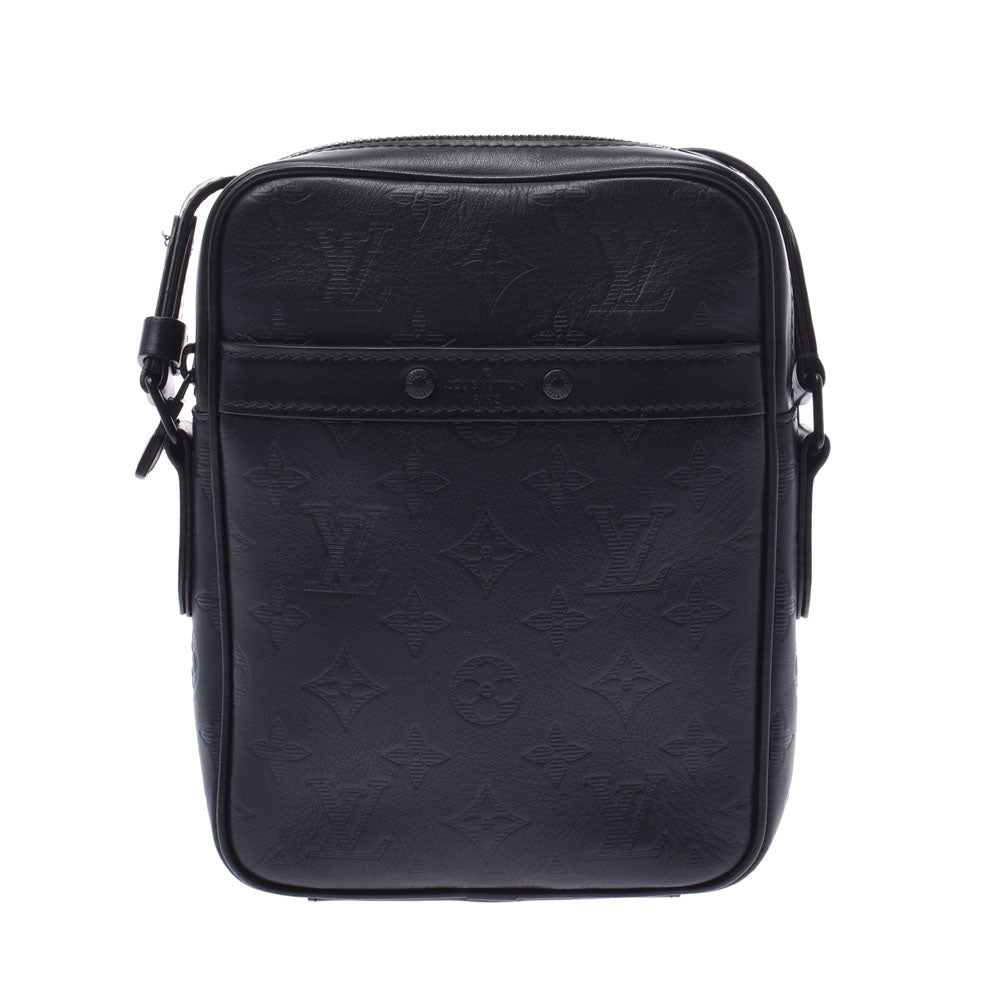 LOUIS VUITTON ルイヴィトン モノグラム シャドウ ダヌーブPM　NM 黒 M44972 メンズ レザー ショルダーバッグ Aランク 中古 