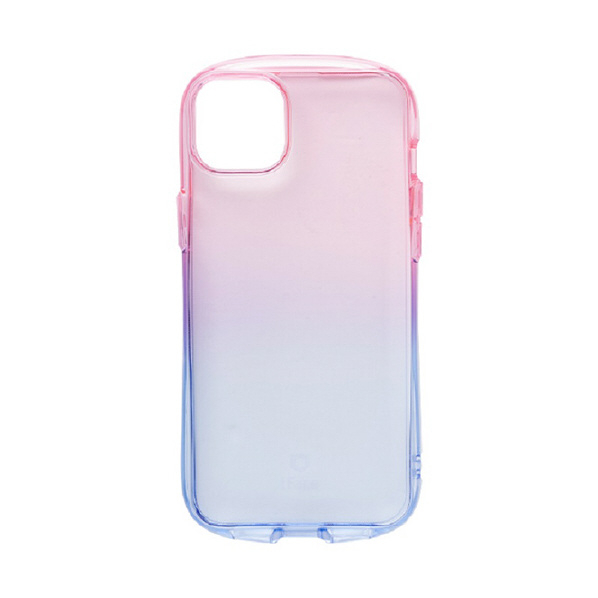 Hamee iPhone 14 Plus用TPUケース IFACE LOOK IN CLEAR LOLLY ピーチ/サファイア 41-946459