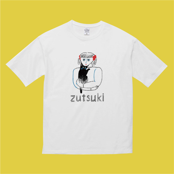 『zutsuki neko』ビッグシルエットTシャツ　送料無料