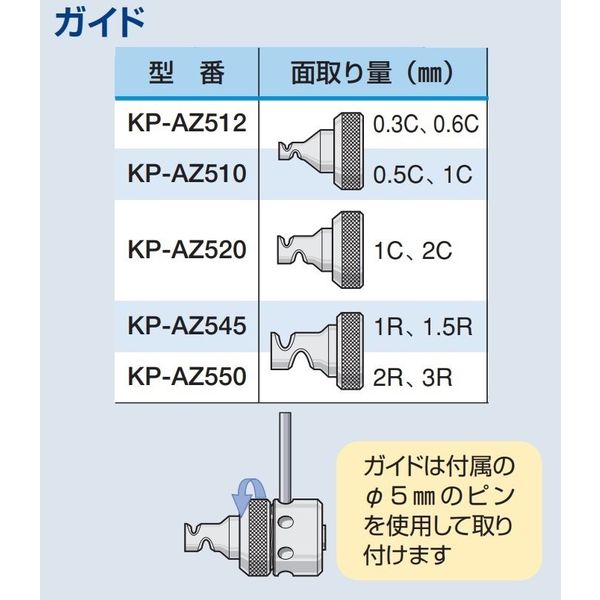 日本電産コパル AZIMUT モバイル面取りキャリア 用ガイド KP-AZ