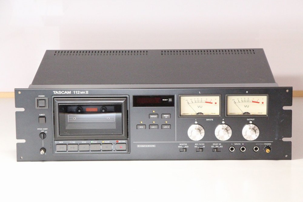 TASCAM タスカム 112MKII 業務用 2ヘッドカセットデッキ【中古整備品】