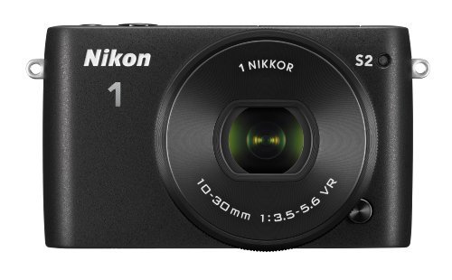 Nikon ミラーレス一眼 Nikon1 S2 標準パワーズームレンズキット ブラック S2PLKBK【中古品】