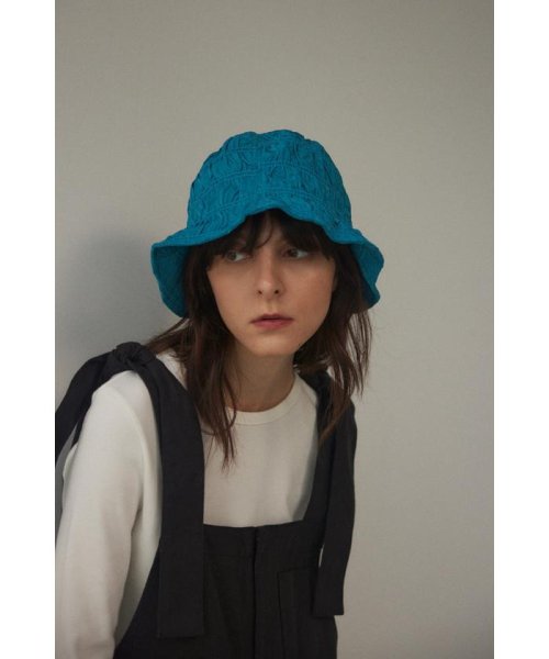 shirring bucket hat