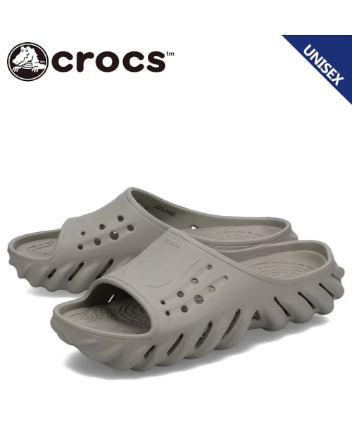 クロックス crocs サンダル スライドサンダル エコー メンズ レディース ECHO SLIDE グレー 208170