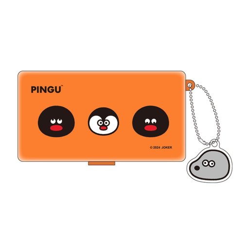 PINGUx松本セイジ ピルケース ミニケース Orange ピングー アイアップ 小物入れ かわいい グッズ