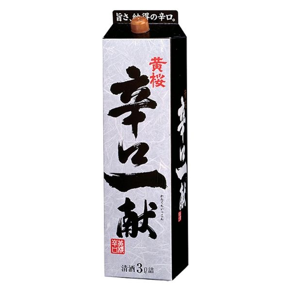 黄桜 辛口一献 パック 3L x4 4901410062052 1セット(4個)（直送品）