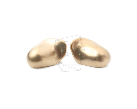 ERG-1010-MG【2個入り】カーブオーバルピアス/Curve Oval Post Earrings