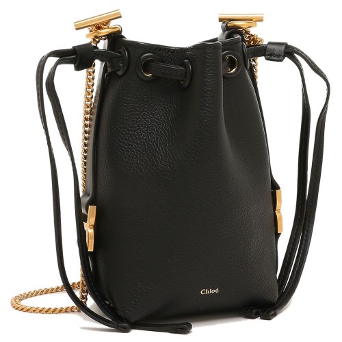 クロエ ショルダーバッグ マーシー マイクロバケットバッグ ブラック レディース CHLOE CHC23AP844I31 001