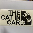 THE CAT IN CAR ステッカー