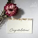 【 1枚¥70 】congratulationsカード5枚セット_金箔（AS-0005）