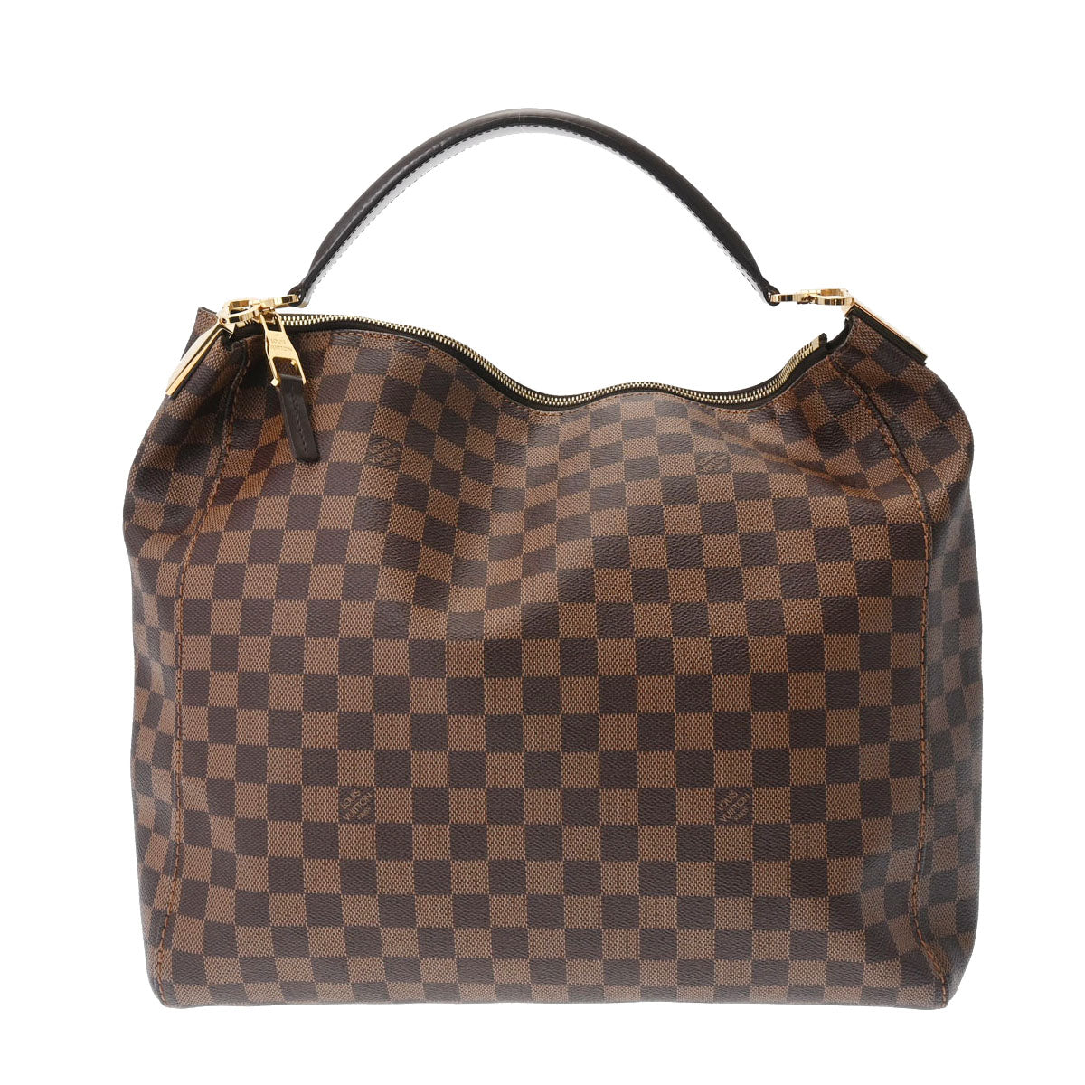 LOUIS VUITTON ルイヴィトン ダミエ ポートベロー GM ブラウン N41185 レディース ダミエキャンバス ショルダーバッグ Aランク 中古 