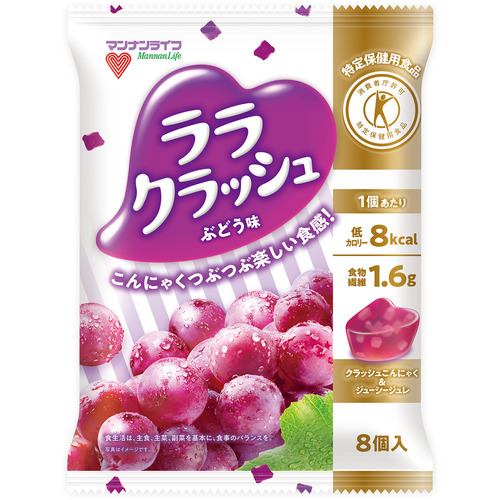 マンナンライフ 蒟蒻畑 ララクラッシュぶどう味 192g