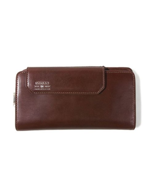 AS2OV / アッソブ LEATHER MOBILE LONG WALLET CHOCO