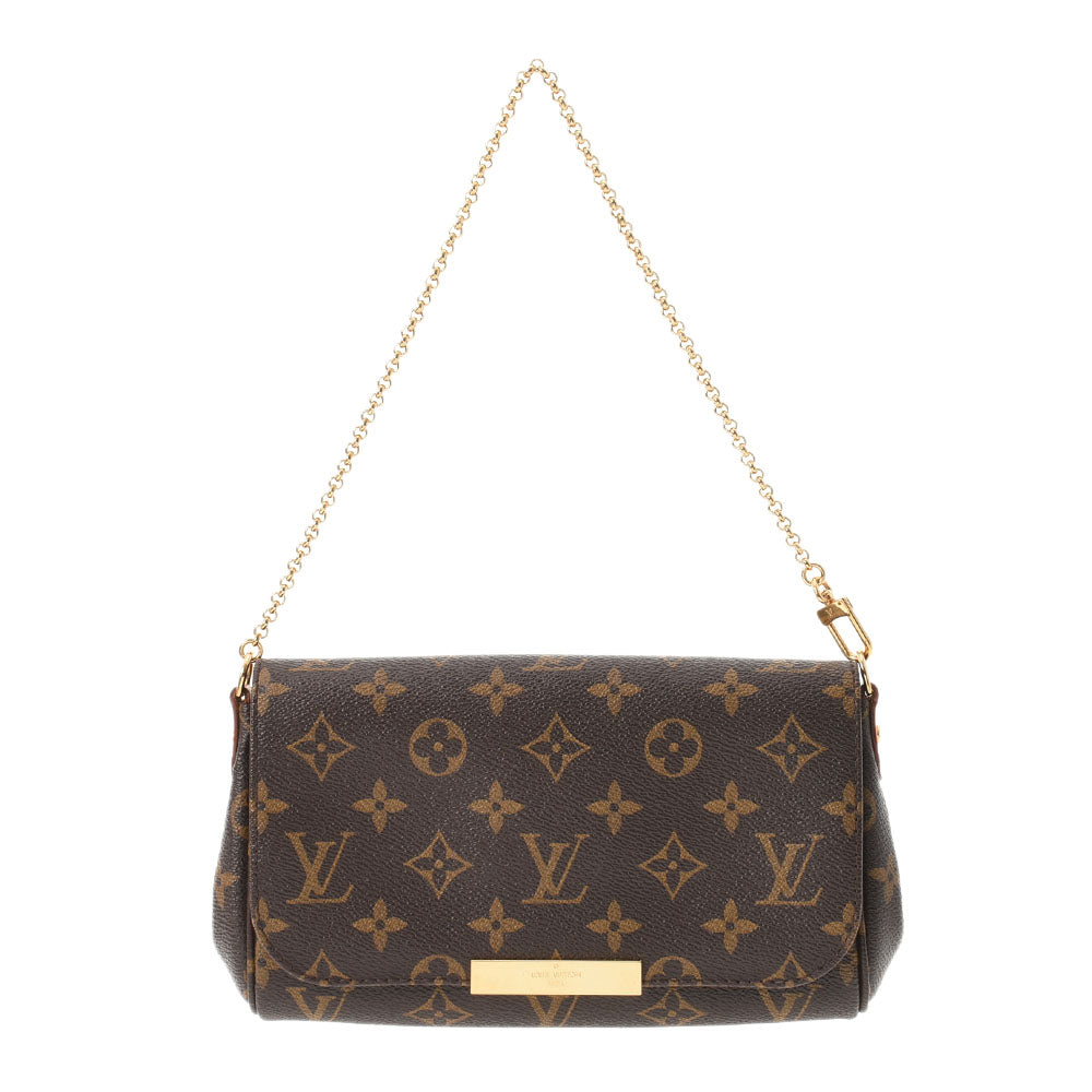 LOUIS VUITTON ルイヴィトン モノグラム フェイボリットPM 2WAY ブラウン M40717 レディース モノグラムキャンバス ショルダーバッグ ABランク 中古 