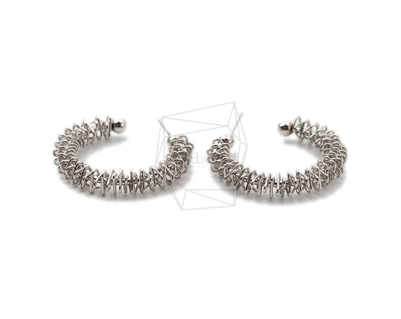 ERG-1650-R【2個入り】 スプリングラウンドピアス/spring round Post Earring