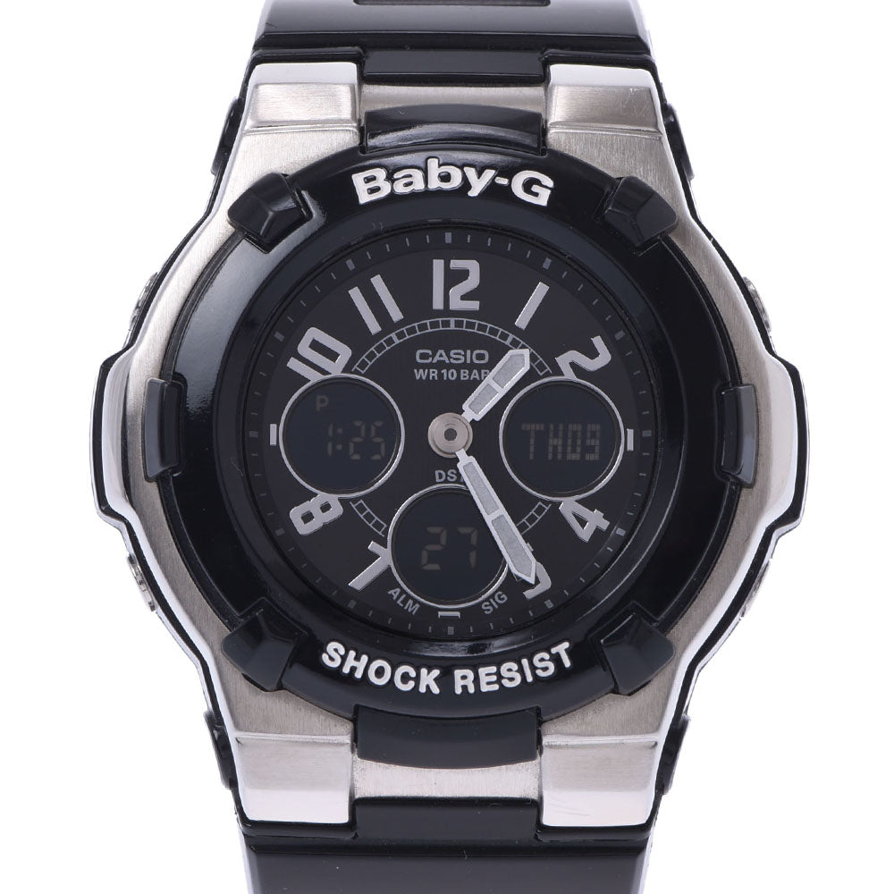 CASIO カシオ BABY-G BGA-110 レディース 樹脂 腕時計 クオーツ 黒文字盤 ABランク 中古 