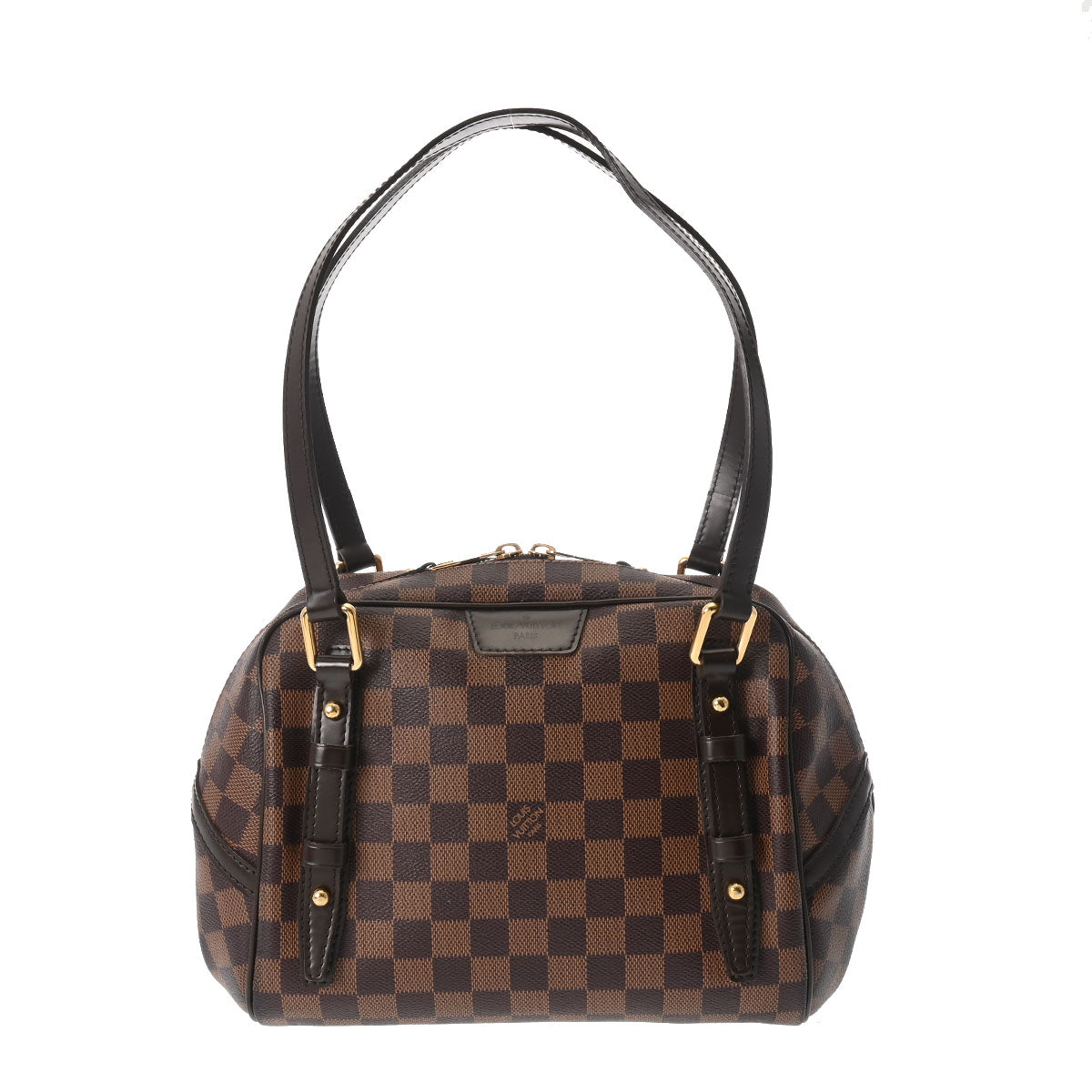 LOUIS VUITTON ルイヴィトン ダミエ リヴィントン PM ブラウン N41157 レディース ダミエキャンバス ハンドバッグ ABランク 中古 