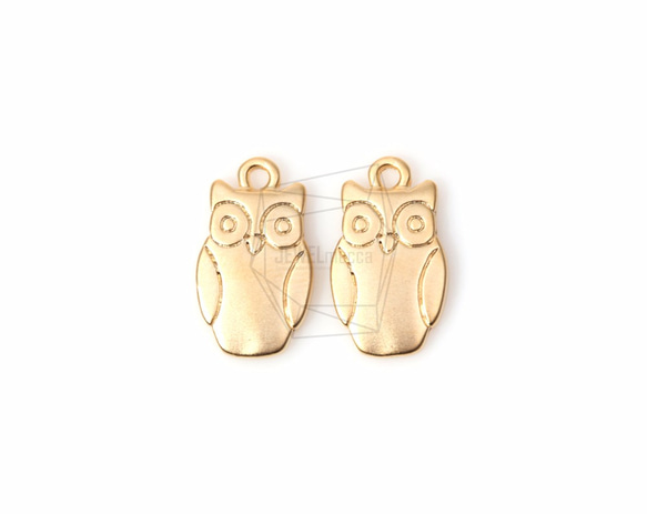 PDT-710-MG【4個入り】フクロウペンダント,Owl Pendant/11m x 17mm