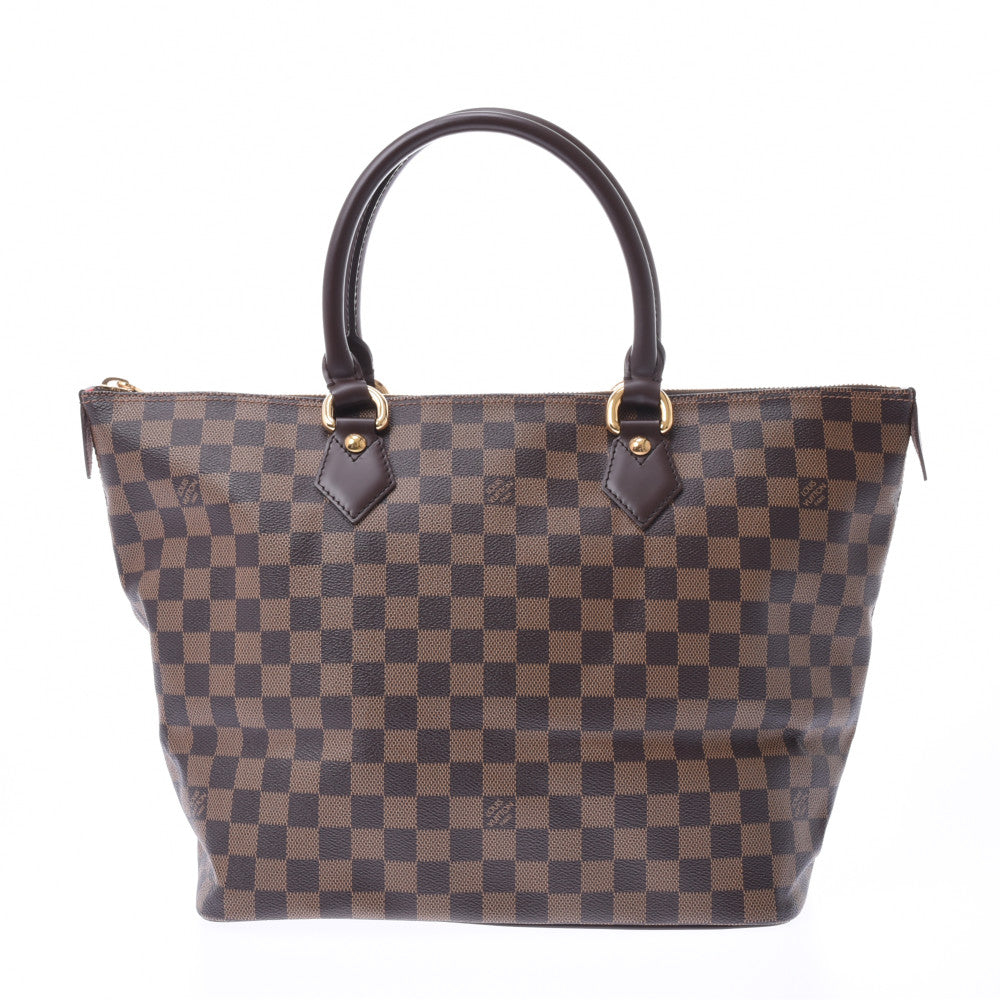 LOUIS VUITTON ルイヴィトン ダミエ サレヤMM ブラウン N51182 ユニセックス ハンドバッグ Aランク 中古 