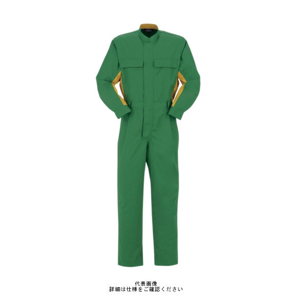 ヤマタカ ツナギ服 グリーン 5L 5001ー4ー5L 5001-4-5L 1枚（直送品）