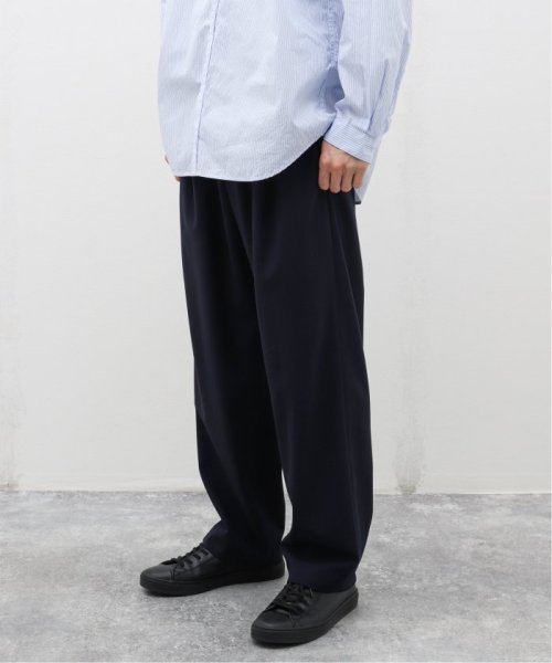 【ATON / エイトン】HIGH TWIST WOOL WIDE PANTS