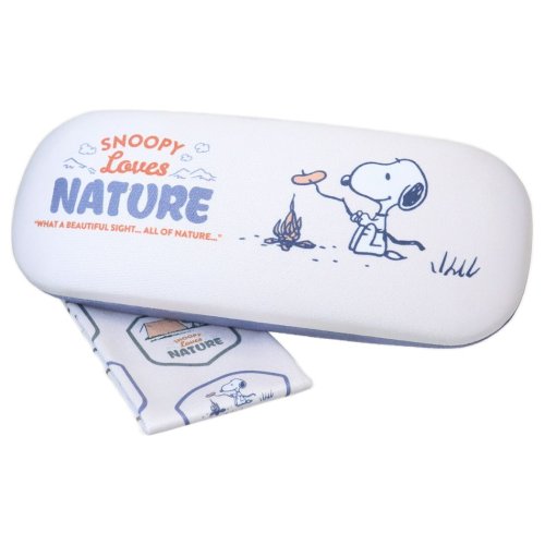 スヌーピー 眼鏡ケース クロス付きメガネケース NV SNOOPY Lovers NATURE ピーナッツ マリモクラフト ハードタイプ キャラクター グッズ