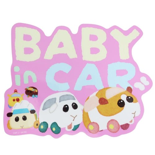 PUI PUI モルカー 車用 防水 ステッカー ベイビーインカー ステッカー BABY in CAR 隊列移動 ゼネラルステッカー カー用品クリスマ