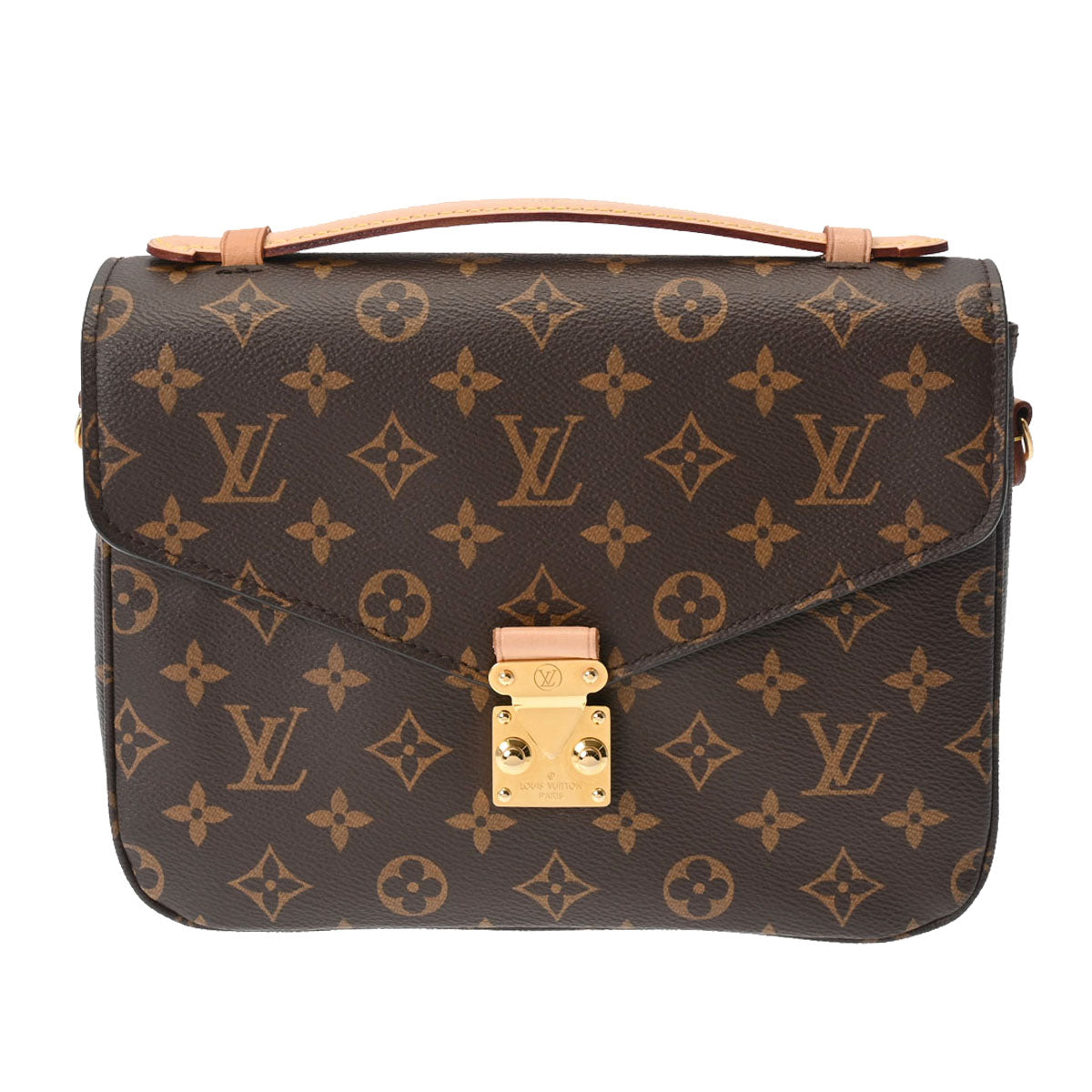 LOUIS VUITTON ルイヴィトン モノグラム ポシェットメティス MM ブラウン M44875 レディース モノグラムキャンバス 2WAYバッグ Aランク 中古 