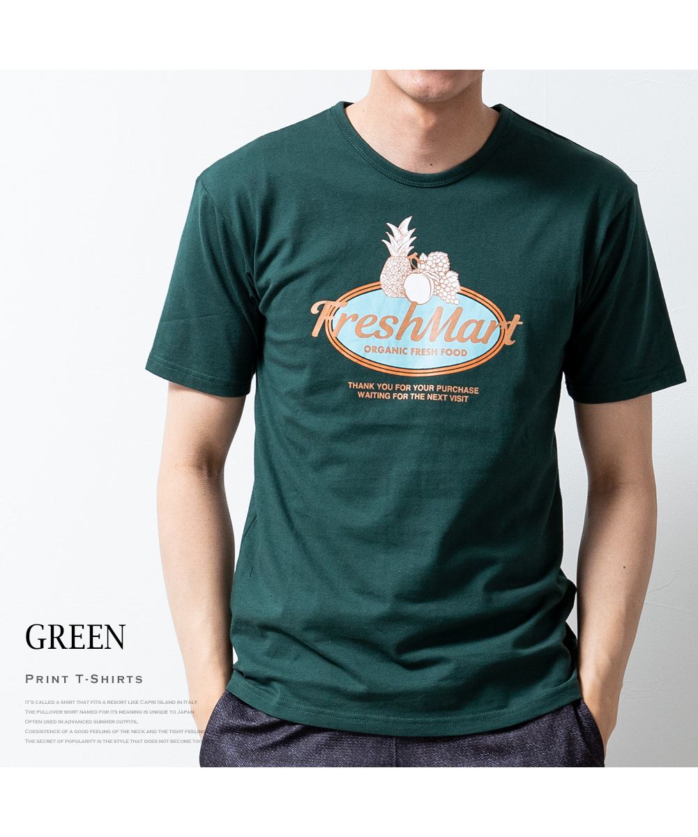 GENELESS/半袖tシャツ メンズ tシャツ 綿100 クルーネック プリントtシャツ Uネッ･･･