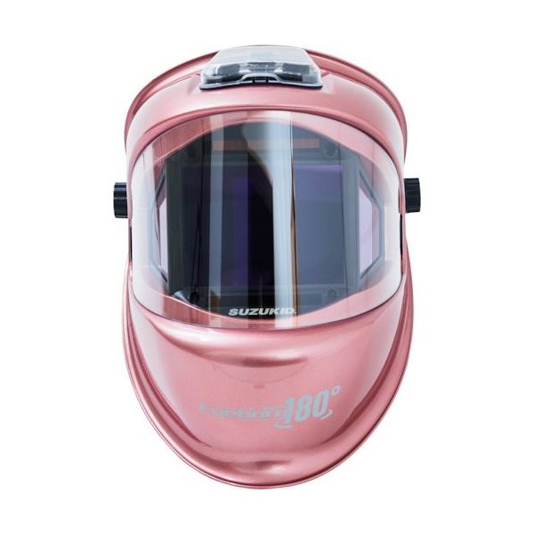 スター電器製造 SUZUKID 液晶式自動遮光溶接面アイボーグ180°ロゼ ヘルメット取付 EB-300PWRH 377-7365（直送品）