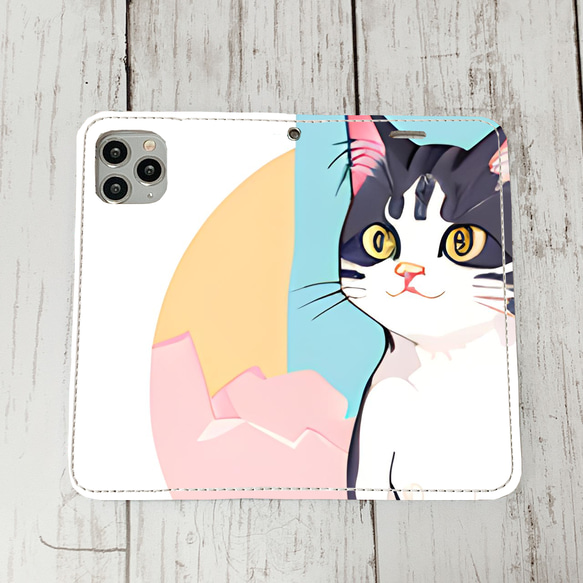 iphoneケース2-4-2 iphone 手帳 ねこ・猫・ネコ 箱1 かわいい アイフォン iface