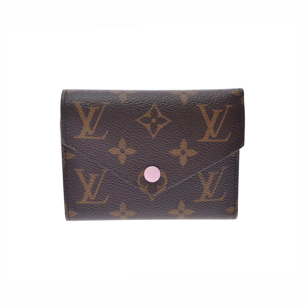 LOUIS VUITTON ルイヴィトン モノグラム ヴィクトリーヌ コンパクトウォレット ローズバレリーヌ M62360 ユニセックス モノグラムキャンバス 三つ折り財布 未使用 