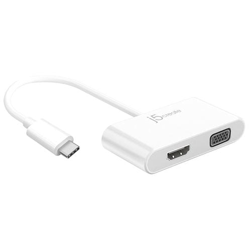 j5create JCA174 USB-C デュアル VGA & HDMI マルチディスプレイアダプター ホワイト