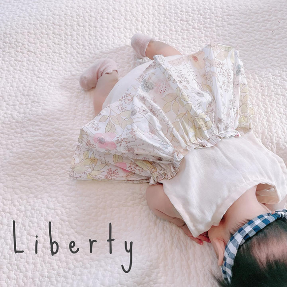 Liberty スカート付きロンパース