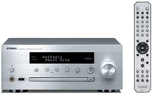 ヤマハ ネットワーク CDレシーバー AirPlay/MusicCast 対応 Wi-Fi内蔵 シルバー CRX-N470(S)【中古品】