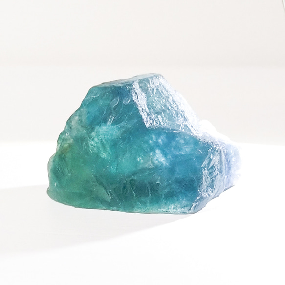 山型 蛍石 フローライト Fluorite 鉱物 原石 鉱石 天然石 ブルー&グリーン グラデーション 01994