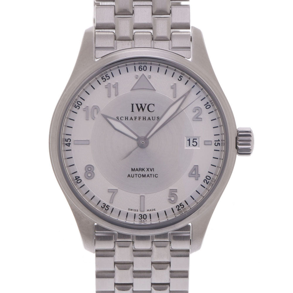 IWC SCHAFFHAUSEN アイダブリューシー シャフハウゼン マーク16スピットファイア IW325505 メンズ SS 腕時計 自動巻き シルバー文字盤 Aランク 中古 